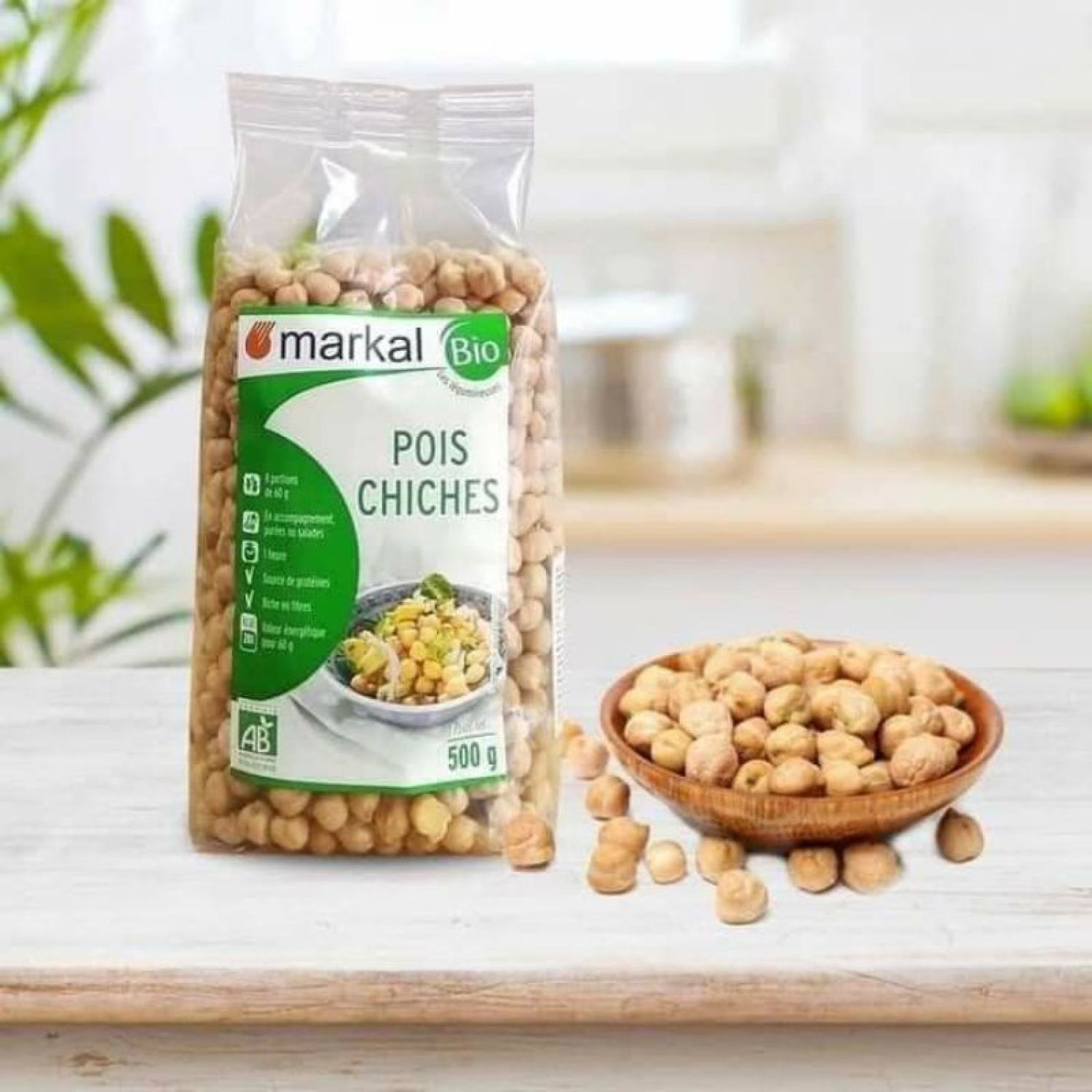 Đậu gà hữu cơ markal 500g