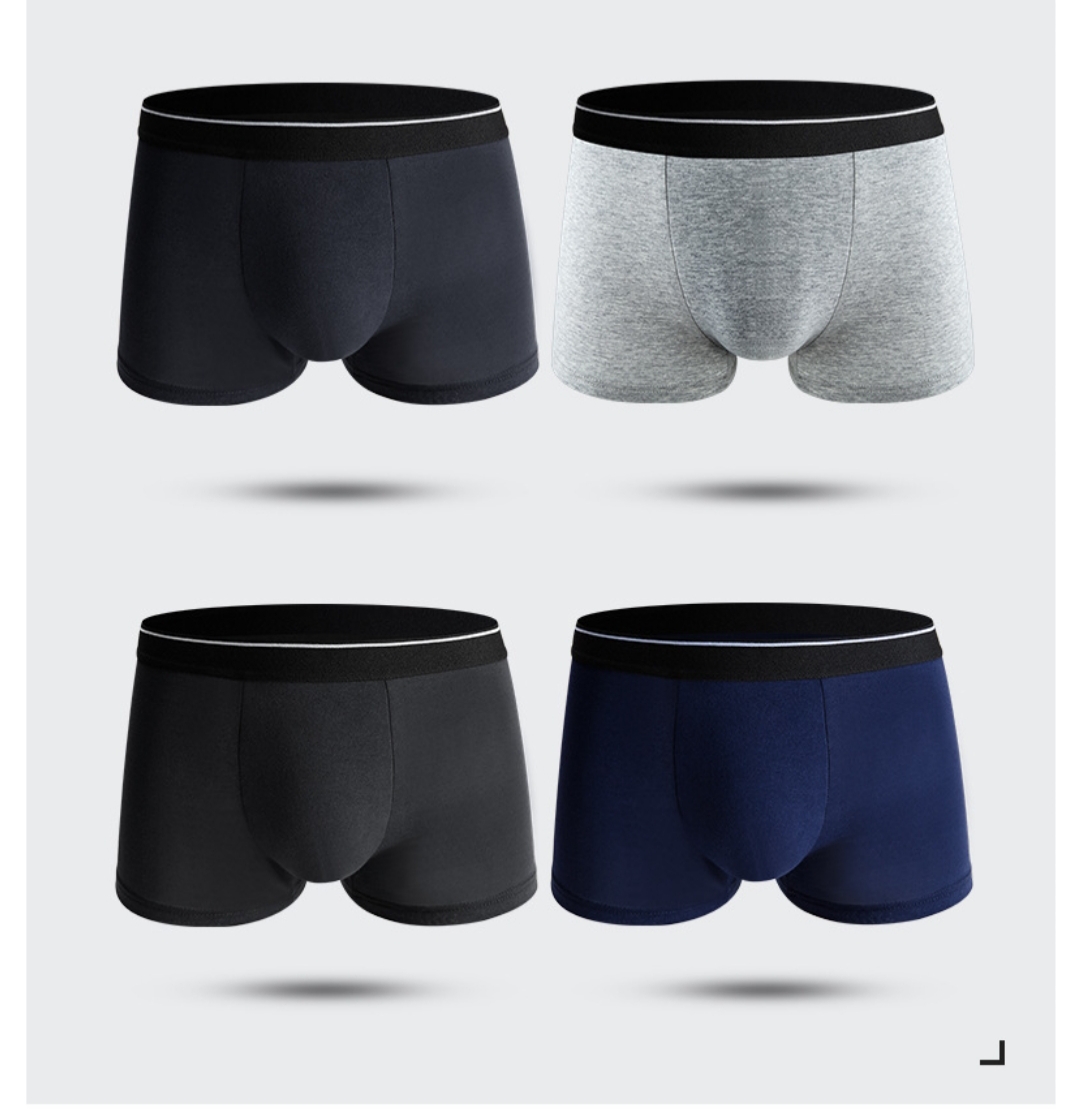 Quần lót đùi bé trai size lớn combo 4 quan lot nam size đại quần lót nam boxer từ 36-84kg