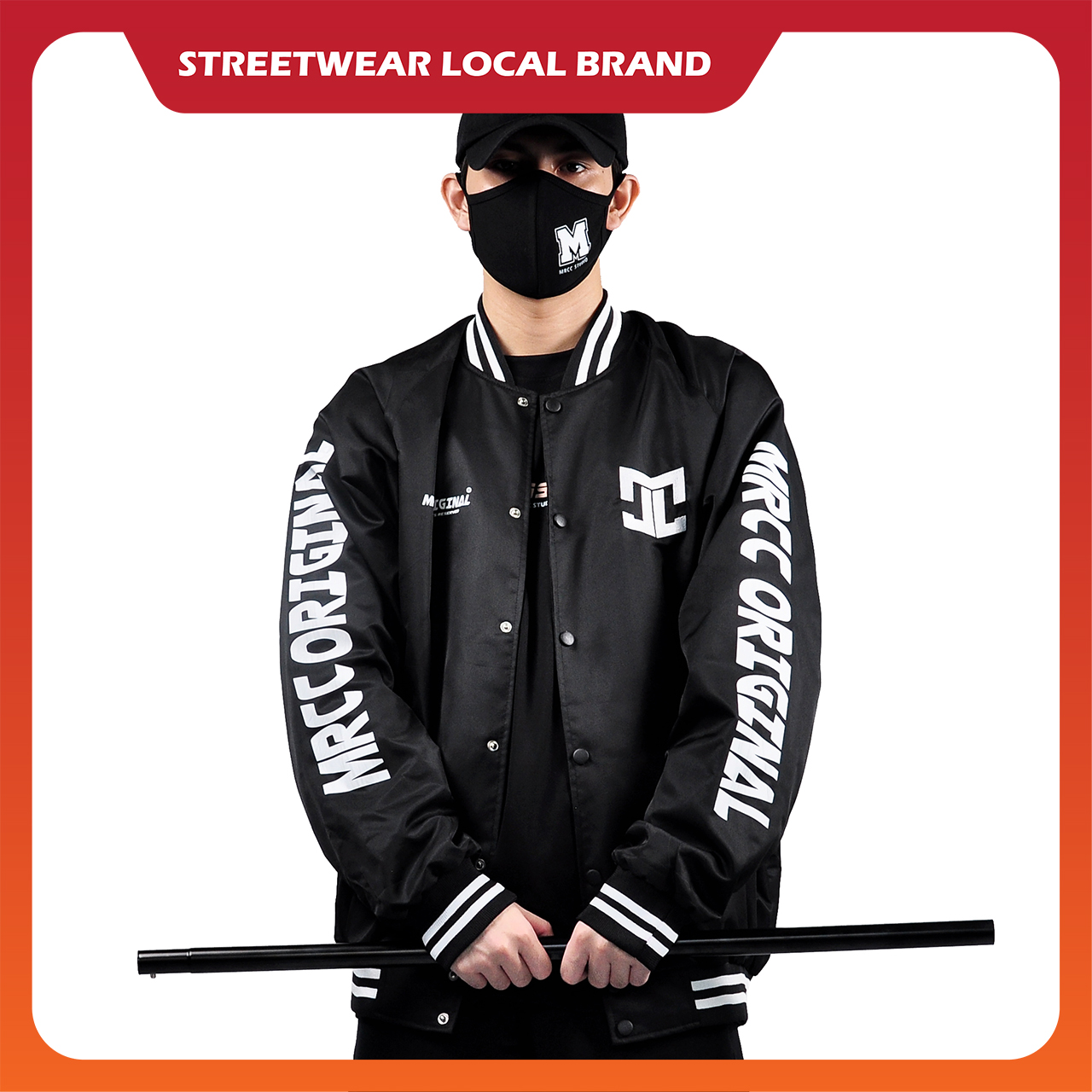 Áo Khoác Bomber Jacket MRCC Original Streetwear Unisex 2 Lớp