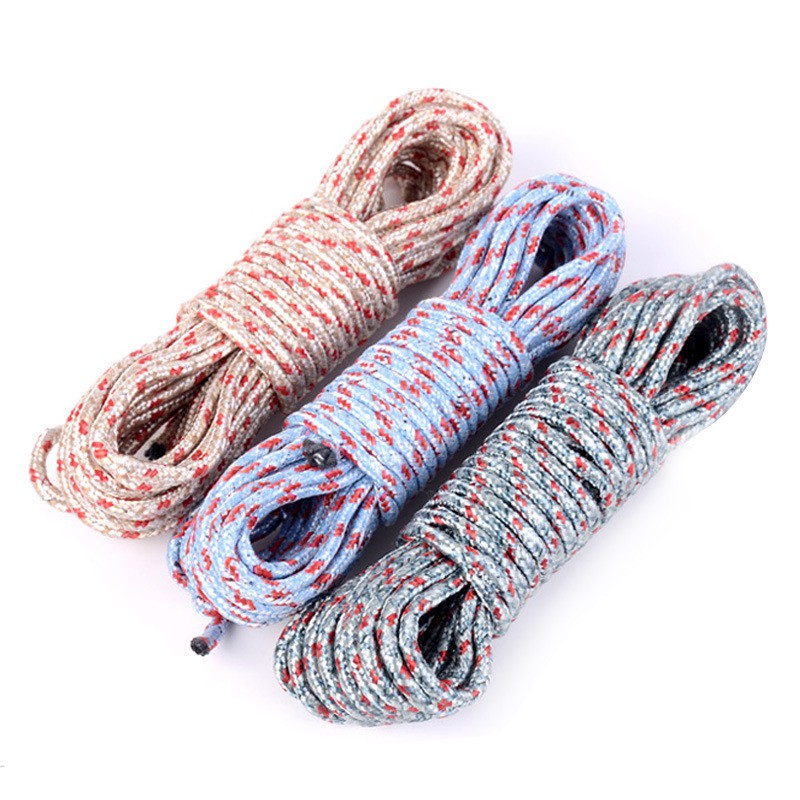 Dây dù 10m đa năng, Dây dù phơi quần áo tiện lợi nhiều màu sắc, Cuộn Dây Dù Tròn Lõi Dài 10m Chắc Chắn