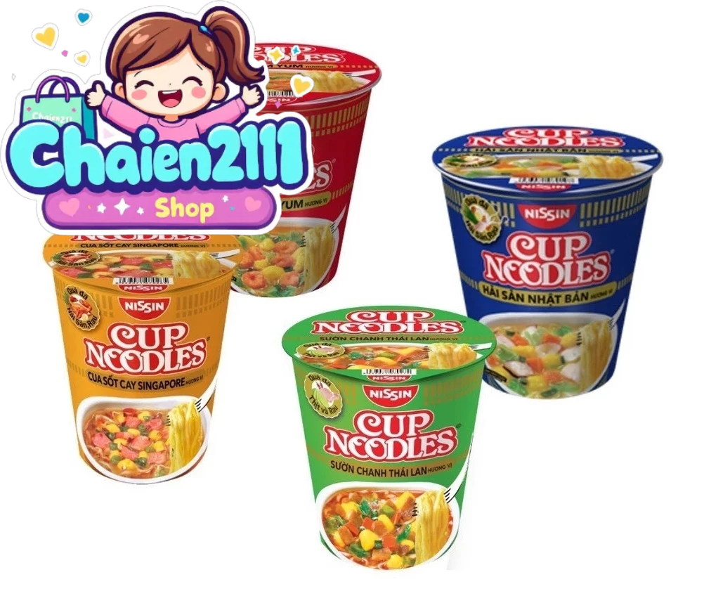Thùng 24 ly mì cup noodles - đủ hương vị lựa chọn
