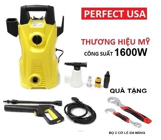 Máy phun xịt rửa xe cao áp perfect thương hiệu mỹ pf-mo7050 1600w tặng bộ 2 cờ lê