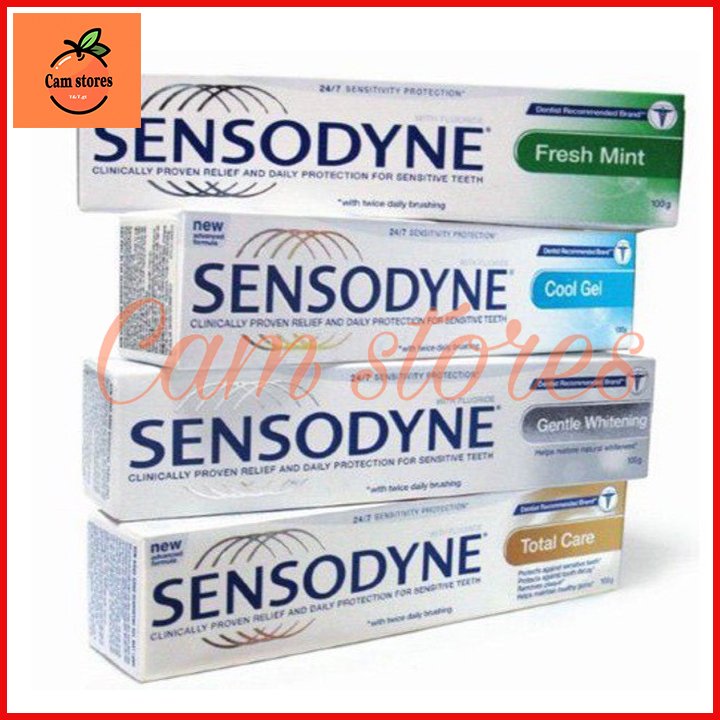 Combo 4 tuýp kem đánh răng Sensodyne chống ê buốt Thái Lan 100g