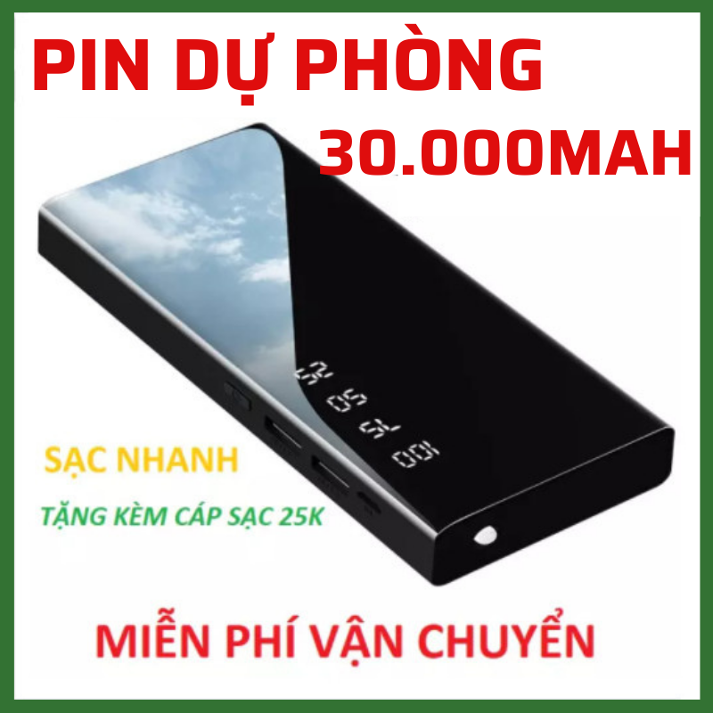 [SẠC 1 LẦN DÙNG 1 TUẦN] PIN SẠC DỰ PHÒNG 20000MAH - HỖ TRỢ SẠC NHANH SIÊU TỐC TẤT CẢ THIẾT BỊ - PIN DỰ PHÒNG CAO CẤP SANG TRỌNG