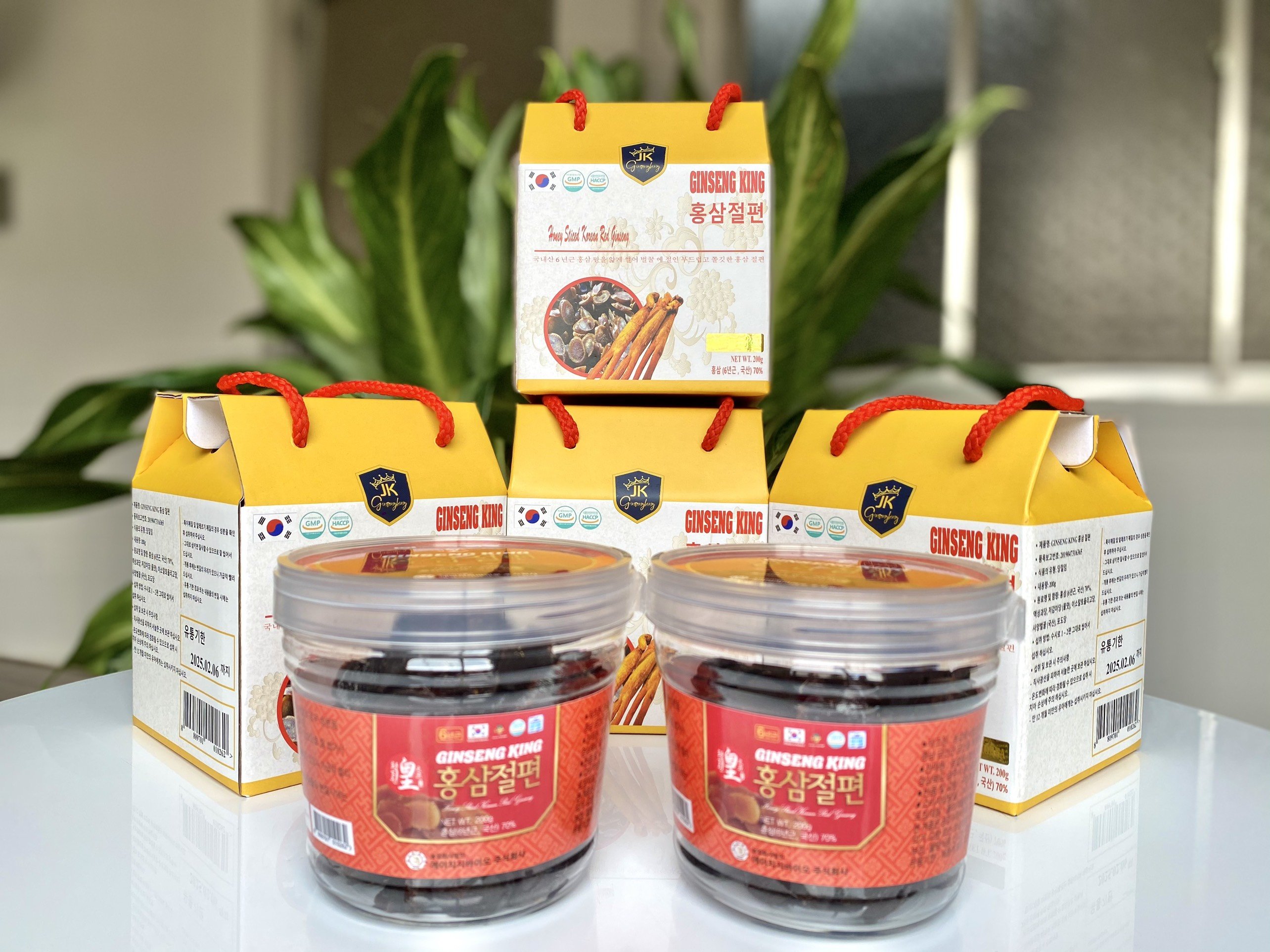 Hồng sâm 6 năm tuổi thái lát tẩm mật ong hàn quốc