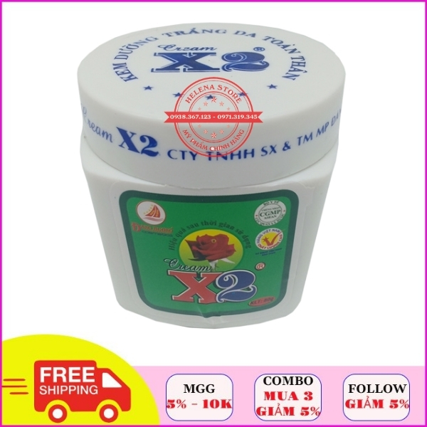 Kem x2, kem body trắng da cream x2 , kem body, kem dưỡng trắng da toàn thân