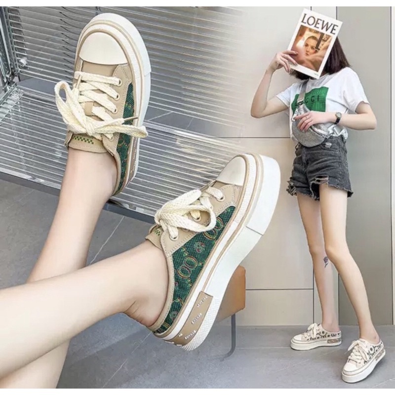 Giày sục nữ dáng sneaker mẫu mới hít hót năm 2022