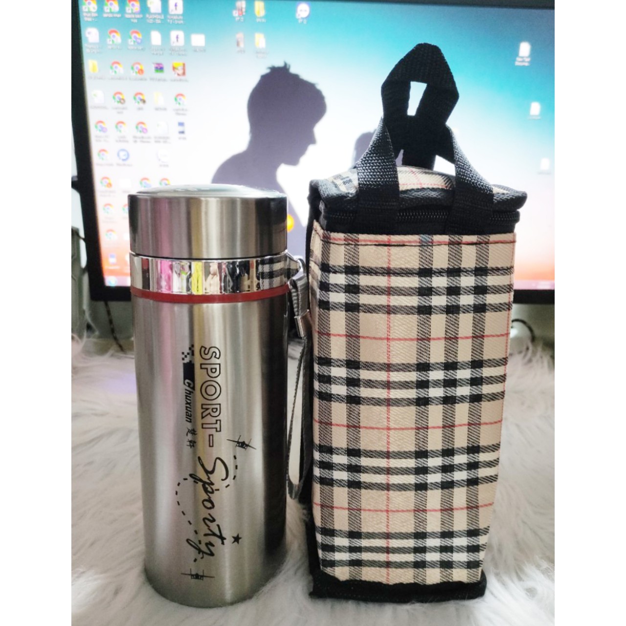 BÌNH GIỮ NHIỆT SPORT 800ML + TÚI MÀU NGẪU NHIÊN - GIỮ NHIỆT TRÊN 8 TIẾNG