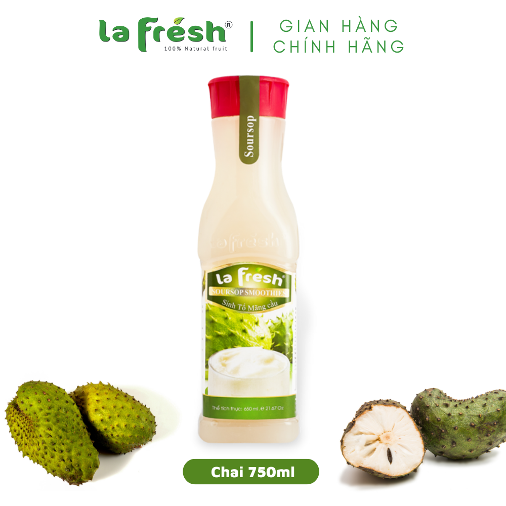 [HCM]Sinh Tố Mãng Cầu Lafresh Đà Lạt 650ml