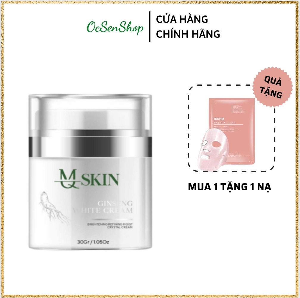 Kem Face Nhân Sâm MQ Skin Dưỡng Trắng Dưỡng Ẩm Phục Hồi Da 30g