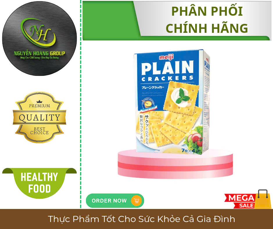 COMBO 5 Hộp - Bánh Plain Cracker 104g