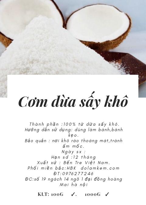 cơm dừa sấy khô 1kg