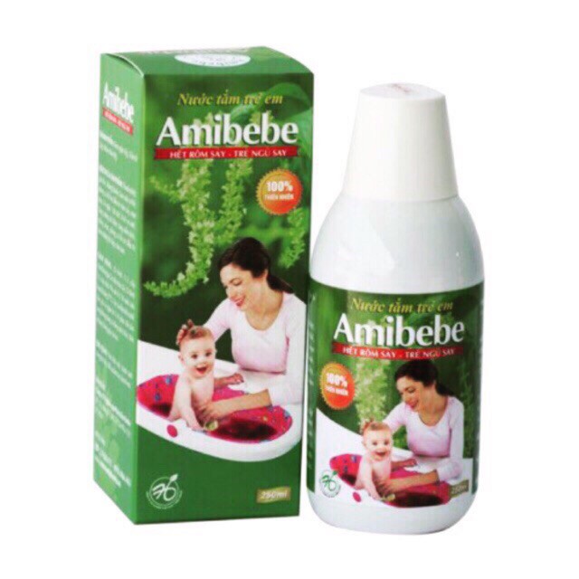 Sữa tắm thảo mộc trị rôm sảy amibebe cho bé