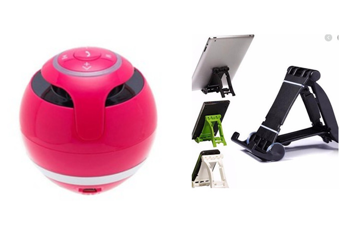 Loa mini bluetooth 360 + tặng giá đỡ điện thoại 2030