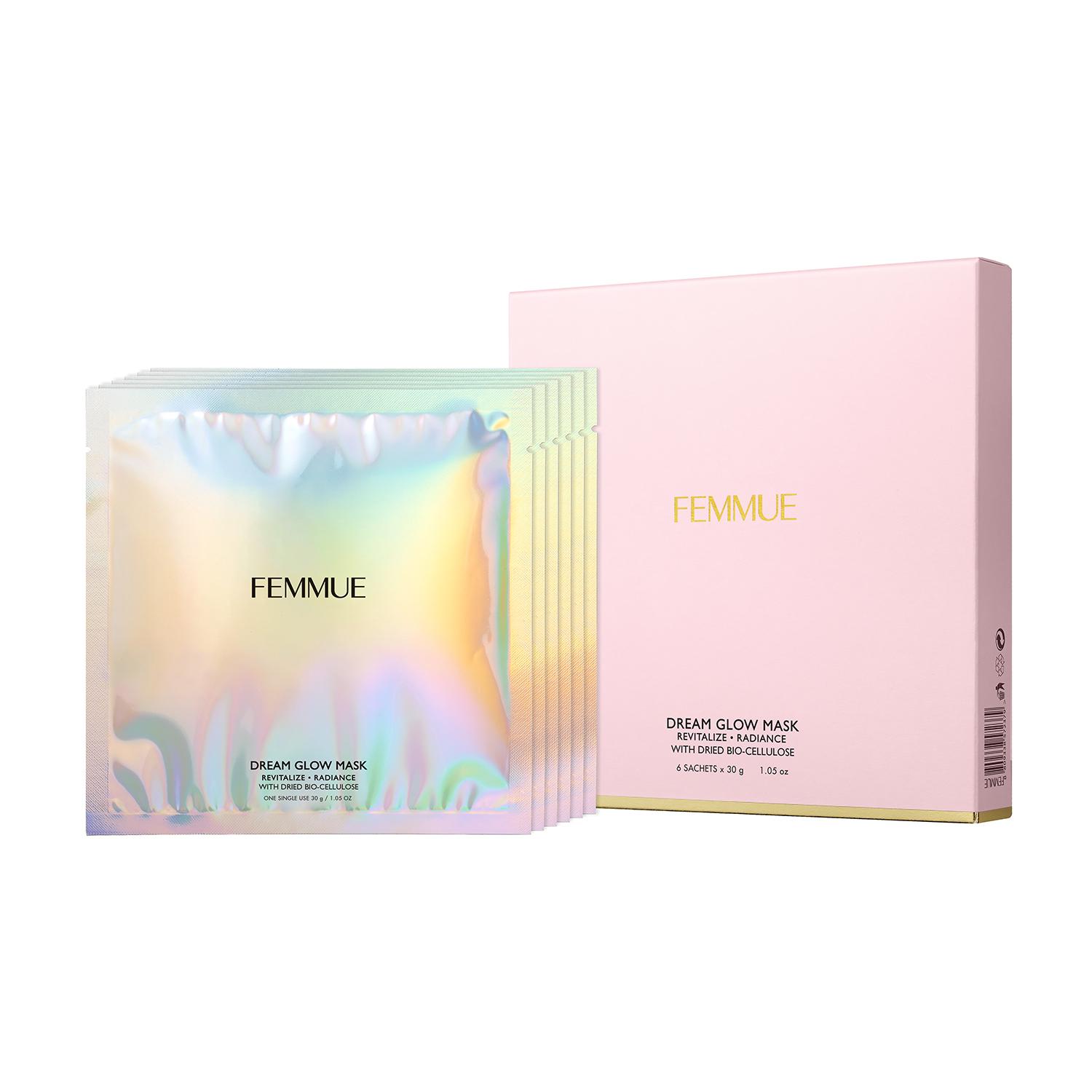 Mặt nạ giấy làm sáng da FEMMUE DREAM GLOW MASK REVITALIZE • RADIANCE 30GR x 6 miếng