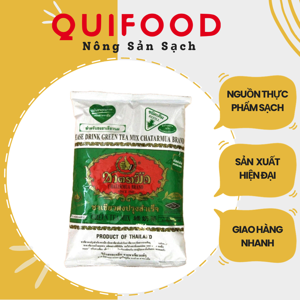 Trà thái xanh thái lan gói 200g pha trà sữa thơm ngon, đơn giản, dễ làm
