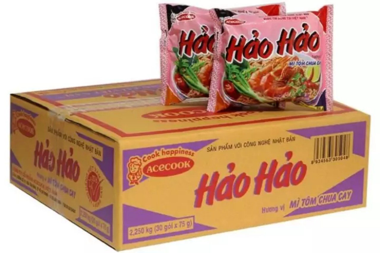 Thùng mì hảo hảo tôm chua cay 30 gói