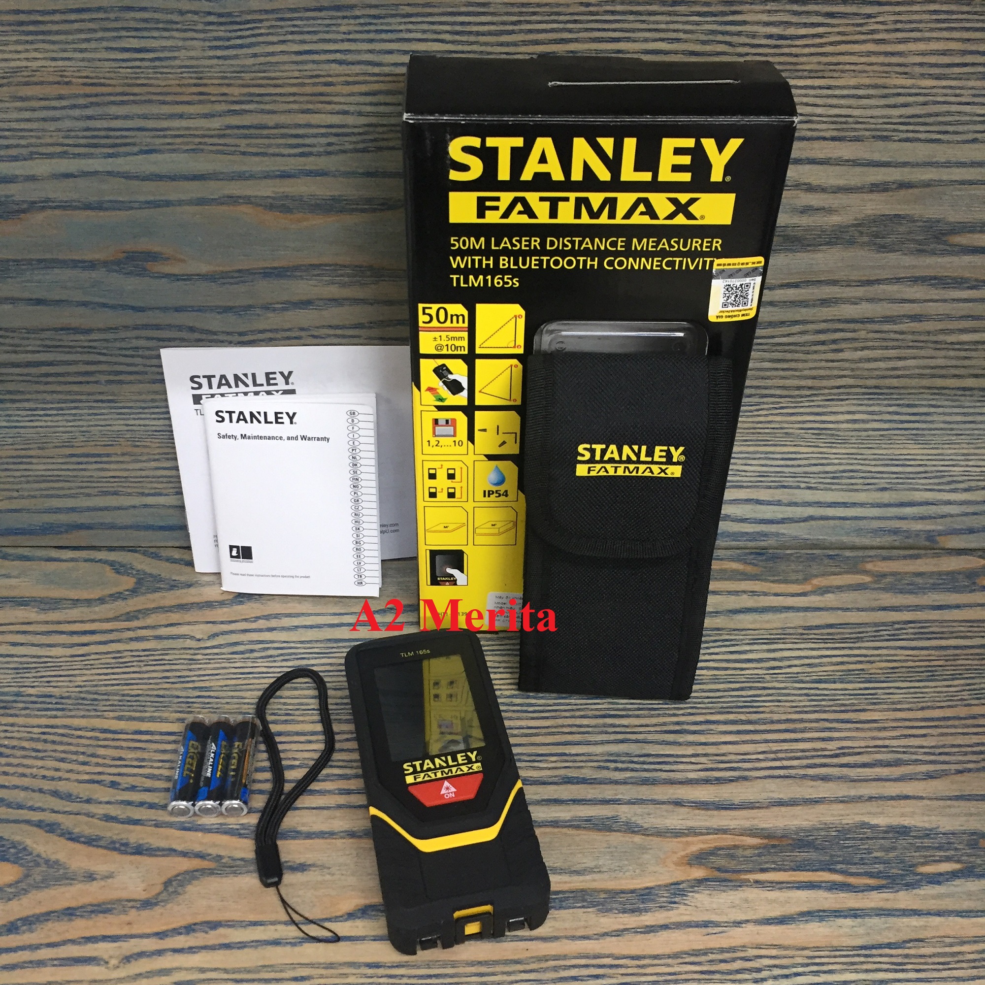 Thước đo khoảng cách laser 50m stanley stht1-77139