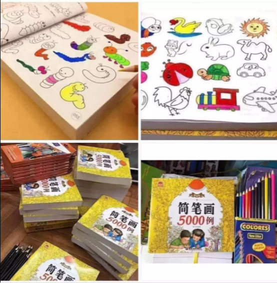 [HCM]Bộ Sách Tập Tô 5000 Hình Kèm 12 Bút Màu Cho Bé Yêu Các Hình Ảnh Con Vật Dễ Thương Ngộ Nghĩnh Sách Tô Màu Tetosi