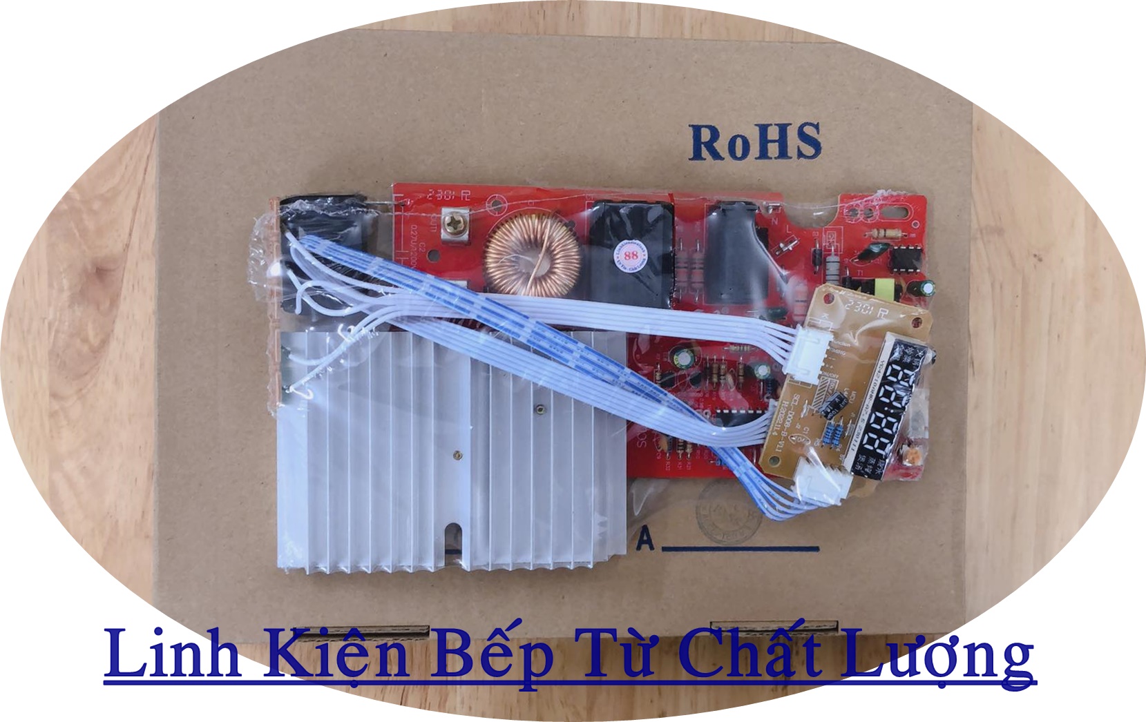 Bo mạch bếp từ đa năng mạch đỏ, 5 phím cảm ứng công suất cao mới.
