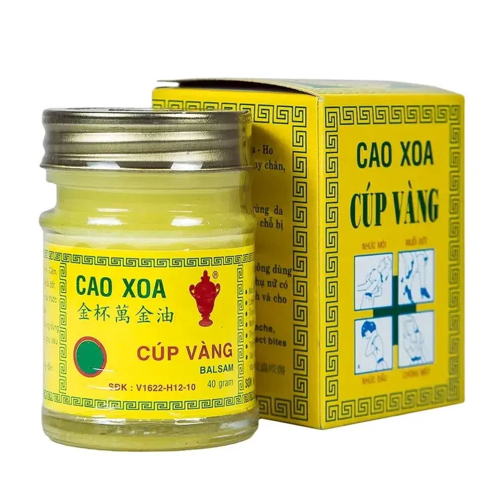 Cao xoa cúp vàng diện chẩn, dầu cù là 40gr