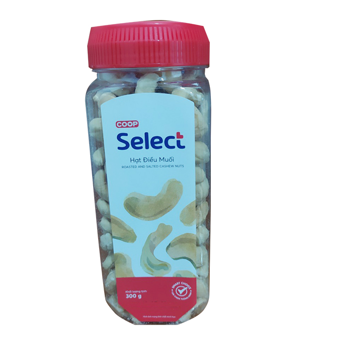 Hạt điều rang muối coop 300g món ngon giàu dinh dưỡng cho các gia đình trong dịp tết