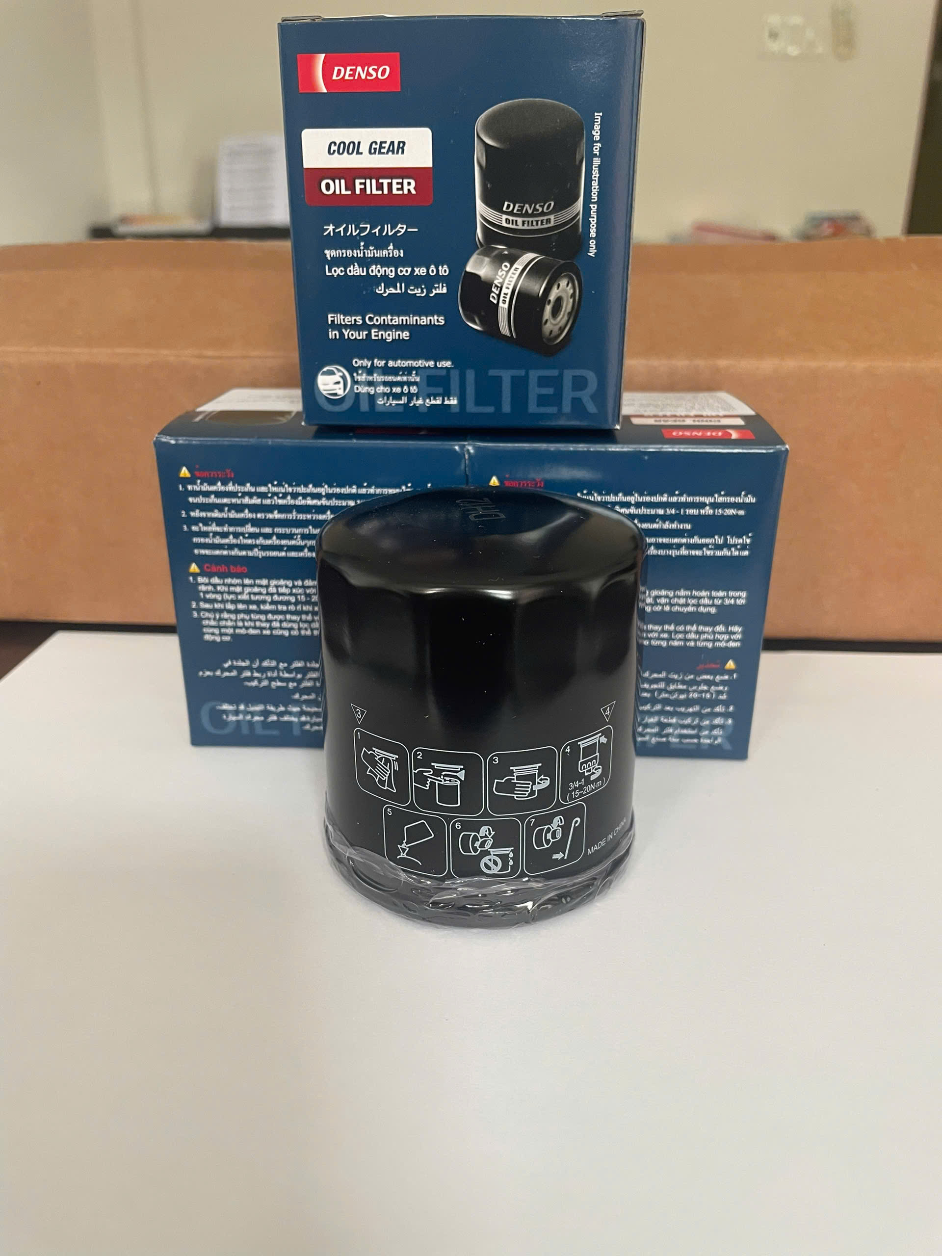 Lọc nhớt chính hãng denso 260340-0500 cho xe toyota vios, altis , yaris