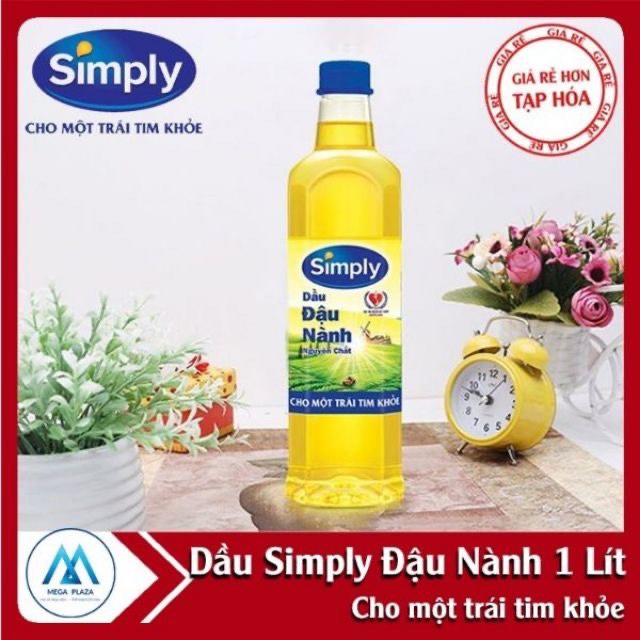 DẦU ĐẬU NÀNH SIMPLY - SIMPLY GẠO LỨT- MEIZAN - CÁI LÂN CHAI 1L HÀNG CHUẨN