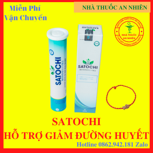 ✅Viên sủi tiểu đường Satochi - Cam kết chính hãng- AN001
