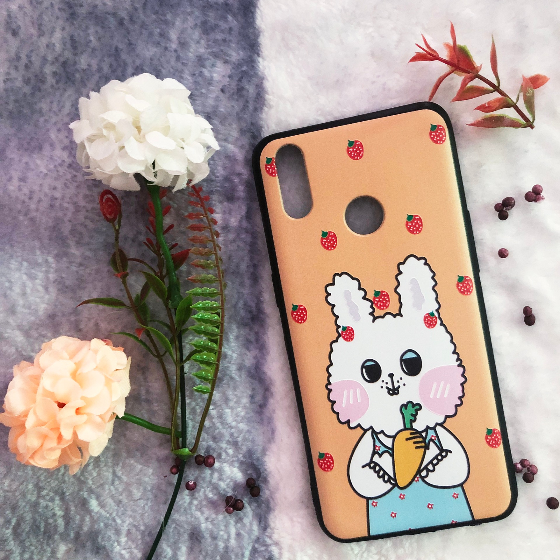 [Nhiều Mẫu] Ốp lưng dẻo Oppo Realme 3 Pro (Thân đen - in hình siêu cute)