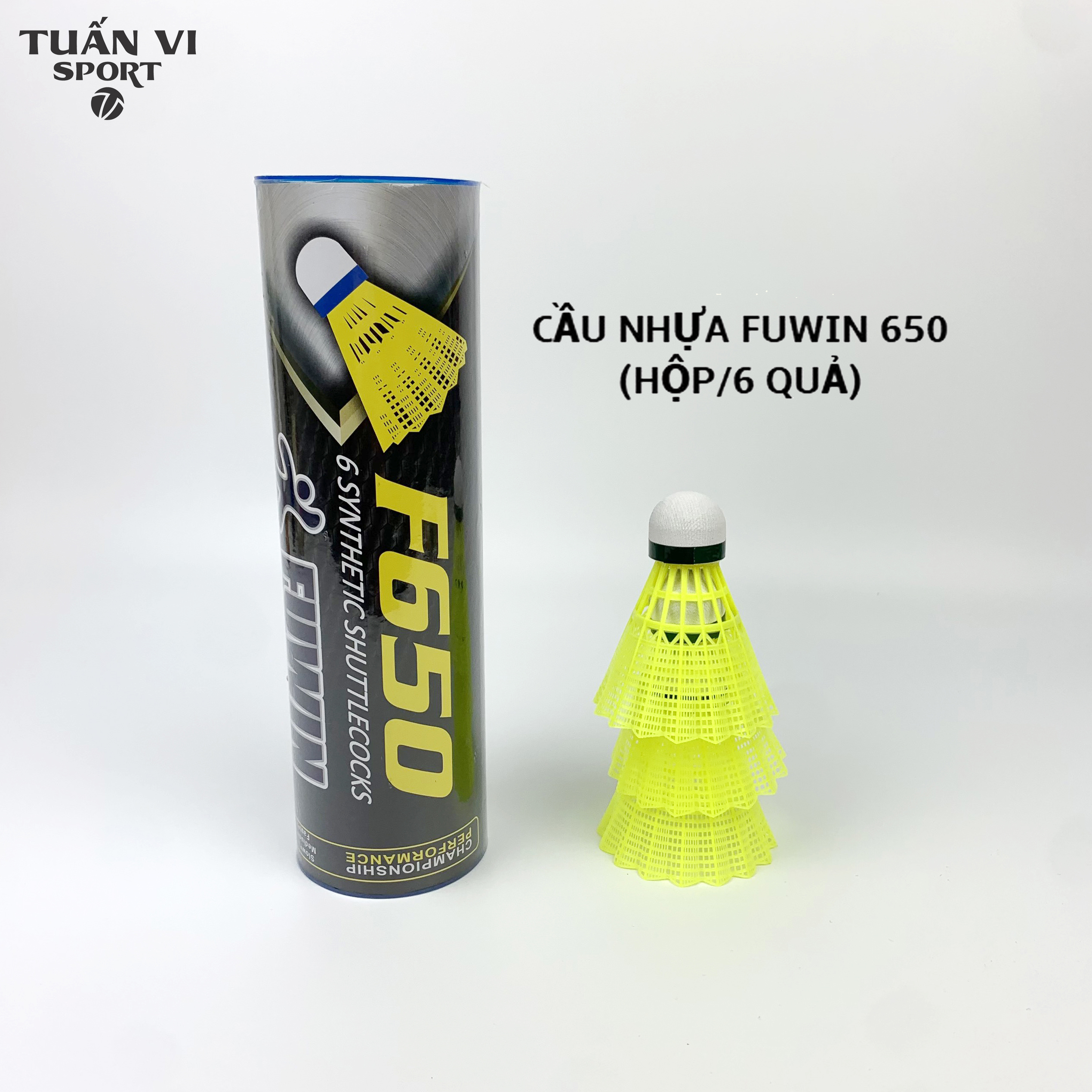 Quả cầu lông bằng nhựa siêu bền luyện tập trong và ngoài nhà FuwinF650