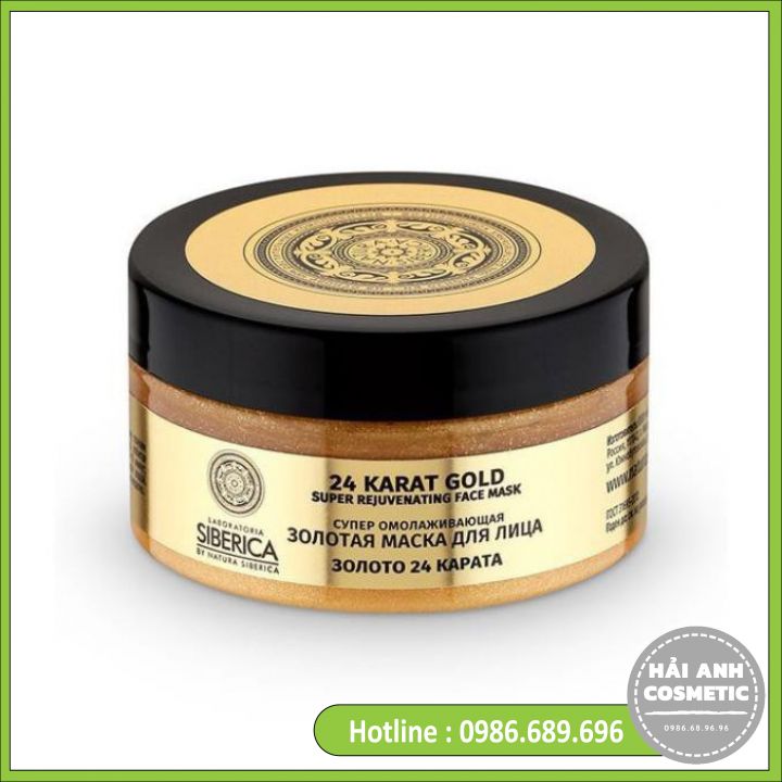 Mặt Nạ VÀNG 24K Trẻ Hóa Da Thần Tốc NATURA SIBERICA 100ml