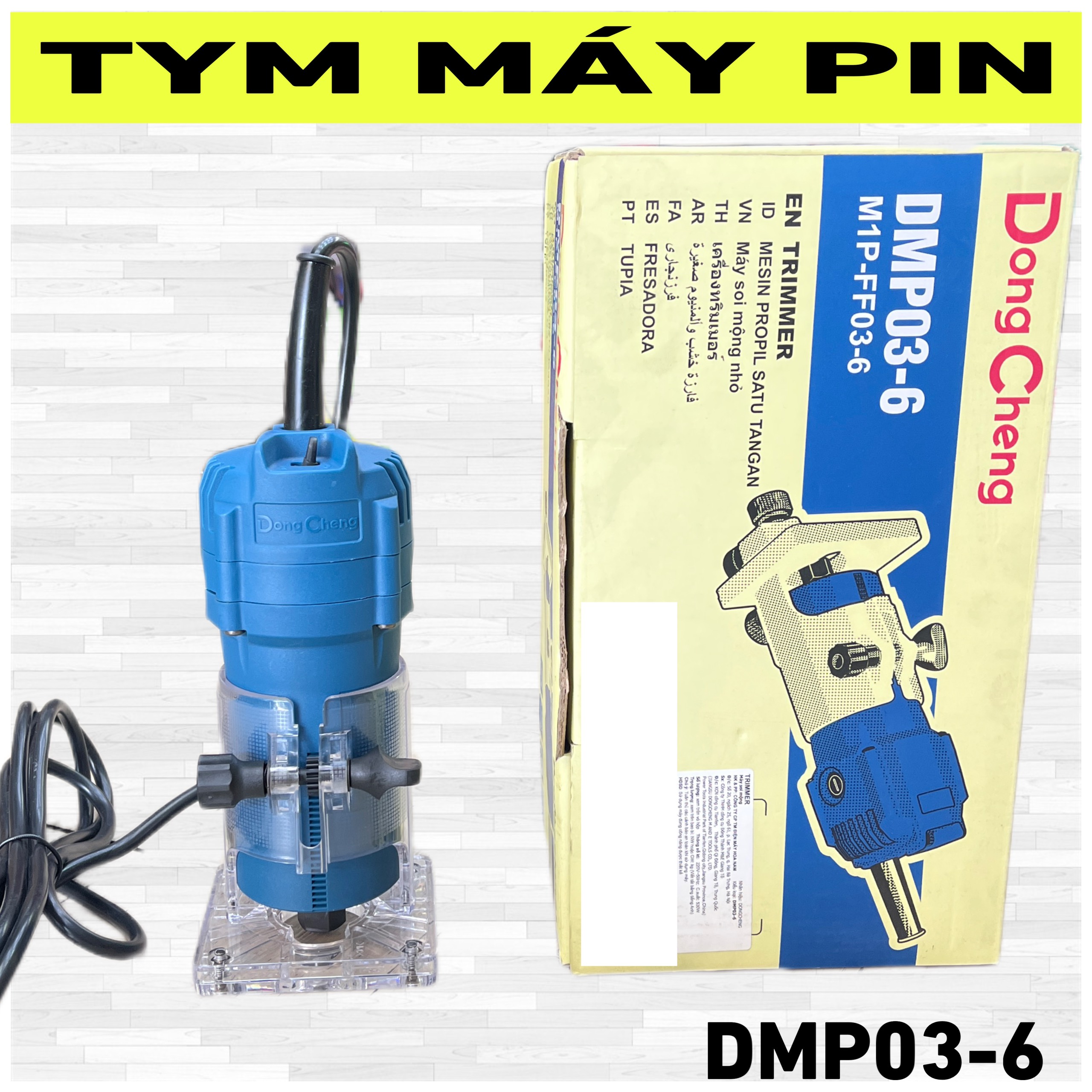 Máy Soi Mộng Dongcheng DMP03-6 (530W) - Tym Máy Pin
