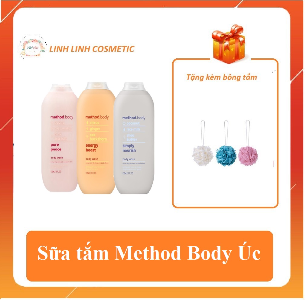 Sữa tắm Method Body Úc 535ml - linh linh cosmetic