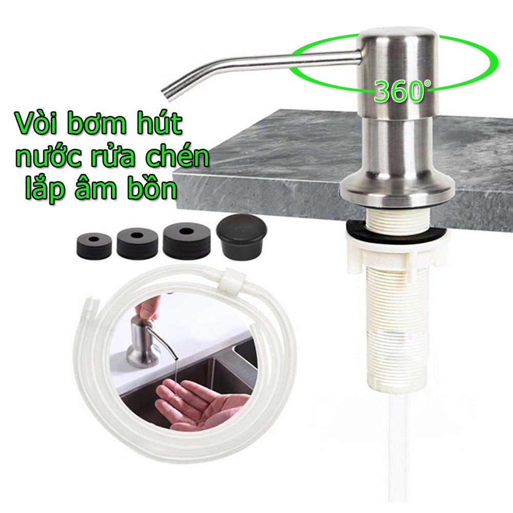 Bộ Vòi Bơm Hút Nước Rửa Chén Gắn Bồn Rửa Dụng Cụ Bơm Hút Dầu Rửa Bát Với Ống Dẫn Silicone Dài 12m
