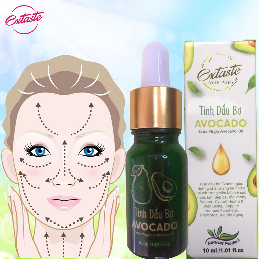 Tinh dầu bơ nguyên chất Extaste Avovado Oil 30ml dưỡng tóc, đẹp da 30ml