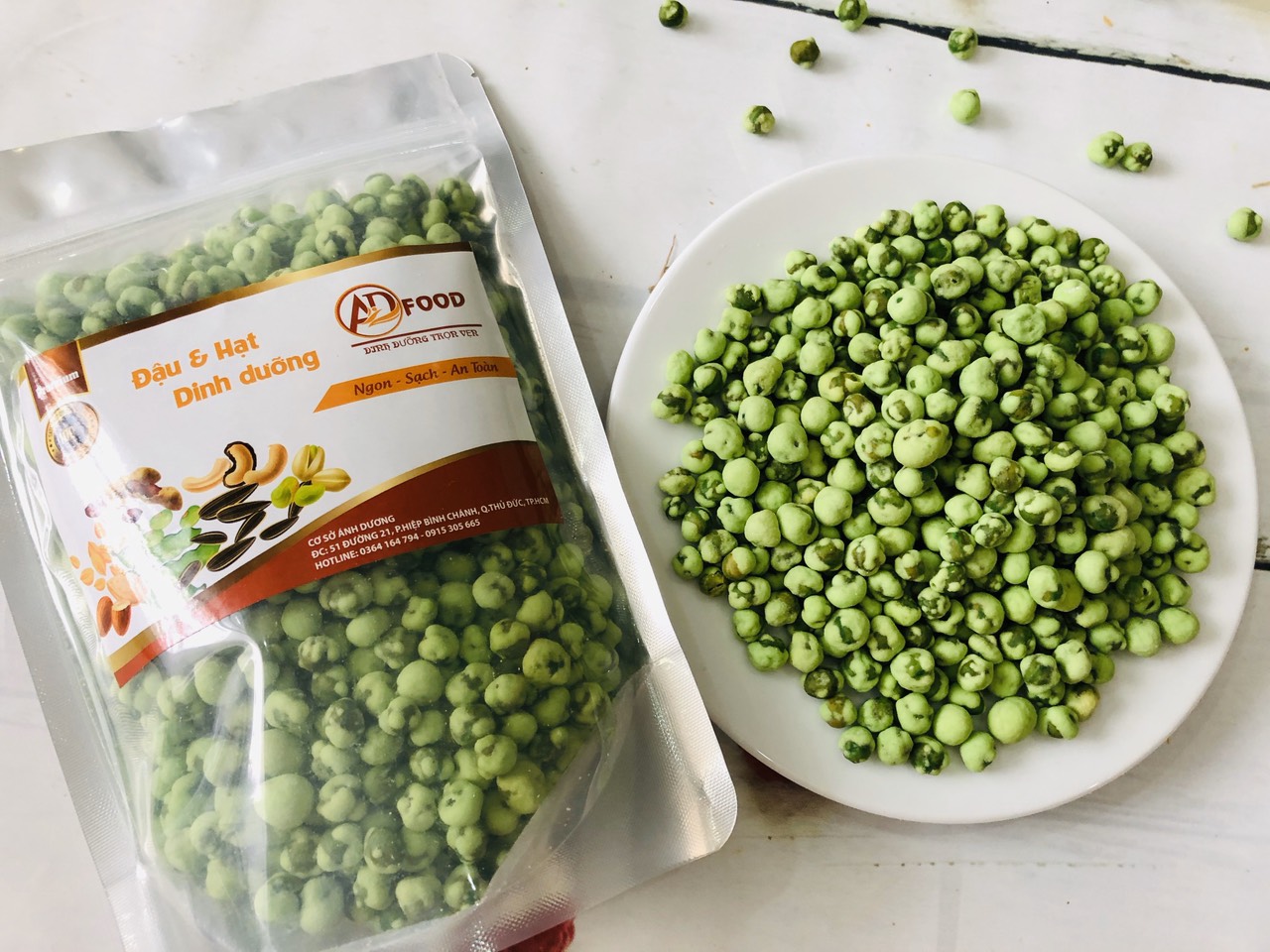 Combo 2kg đậu hà lan wasabi siêu ngon_monhi_food