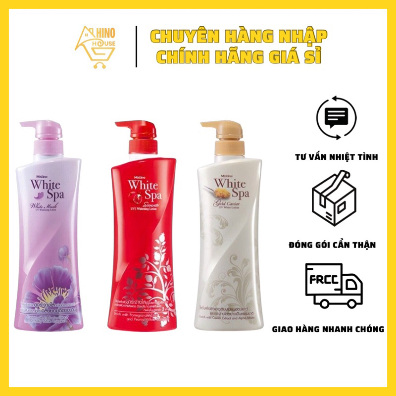 Lotion Dưỡng Trắng Da Mistine White Spa 400ml Thái Lan