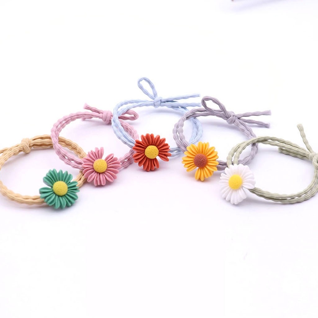Chun buộc tóc cột tóc nữ và bé gái hoa cúc Daisies CT11H-5 -MiniMiu