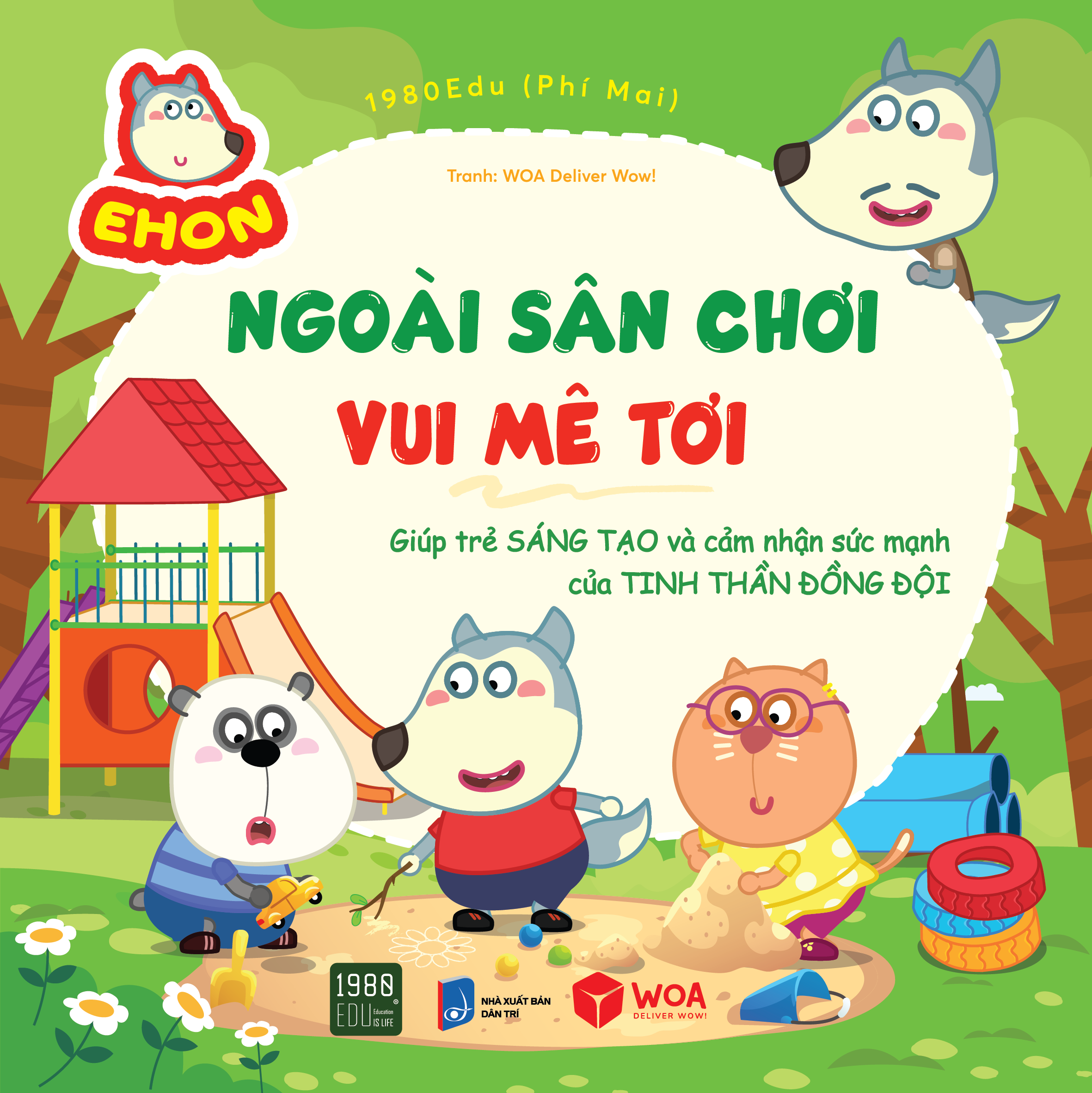 Sách - wolfoo ehon - ngoài sân chơi, vui mê tơi