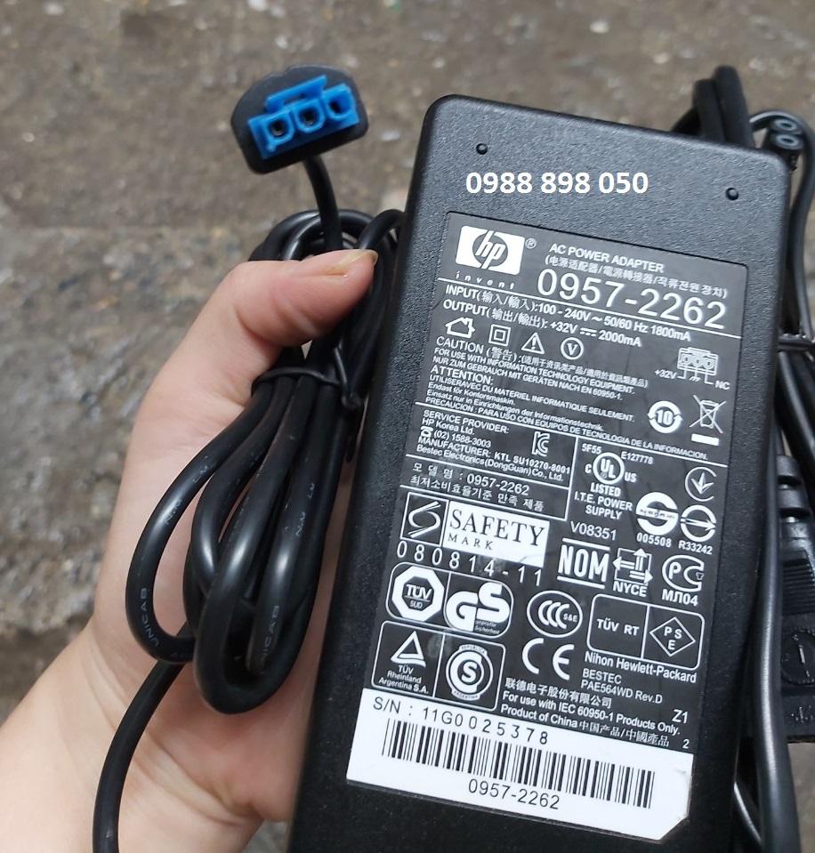 Adapter-nguồn máy in hp 0957-2262 32v 2000ma 3 chân bản gốc