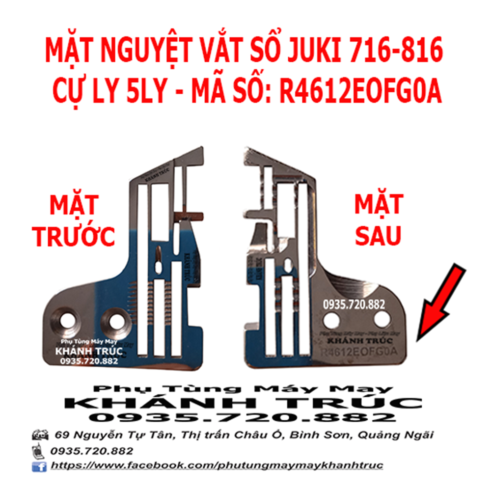 R4612e0fg0a mặt nguyệt máy vắt sổ juki 816 5ly máy may công nghiệp