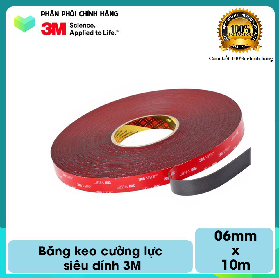 Băng keo cường lực siêu dính 3m 4229p khổ 06mm x 10m