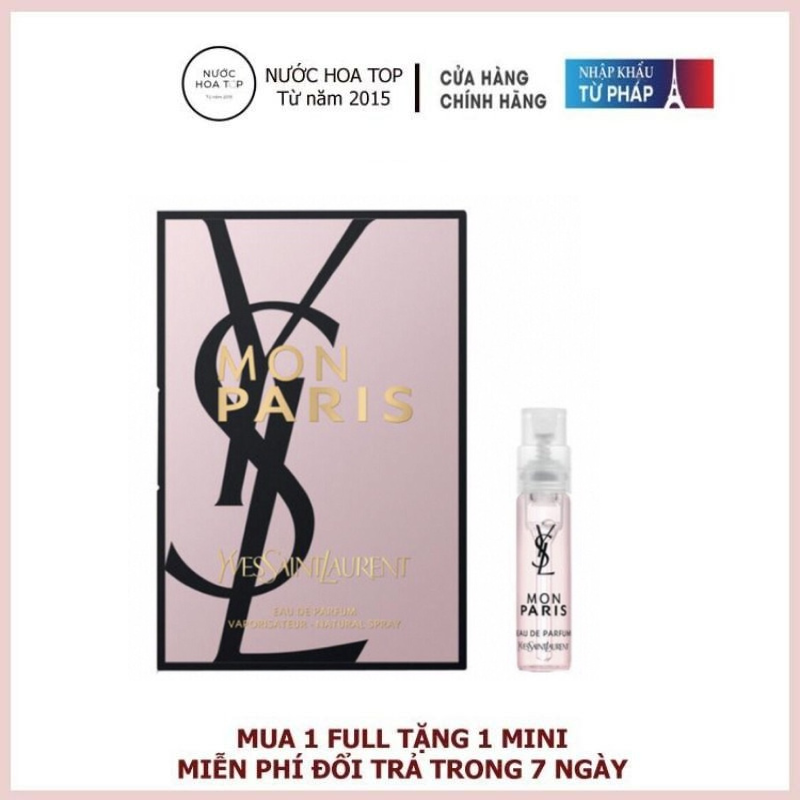 Nước hoa YSL Nước hoa vial YSL Mon Paris 2ml cho nữ - Nước hoa chính hãng Nước hoa thơm lâu hương th