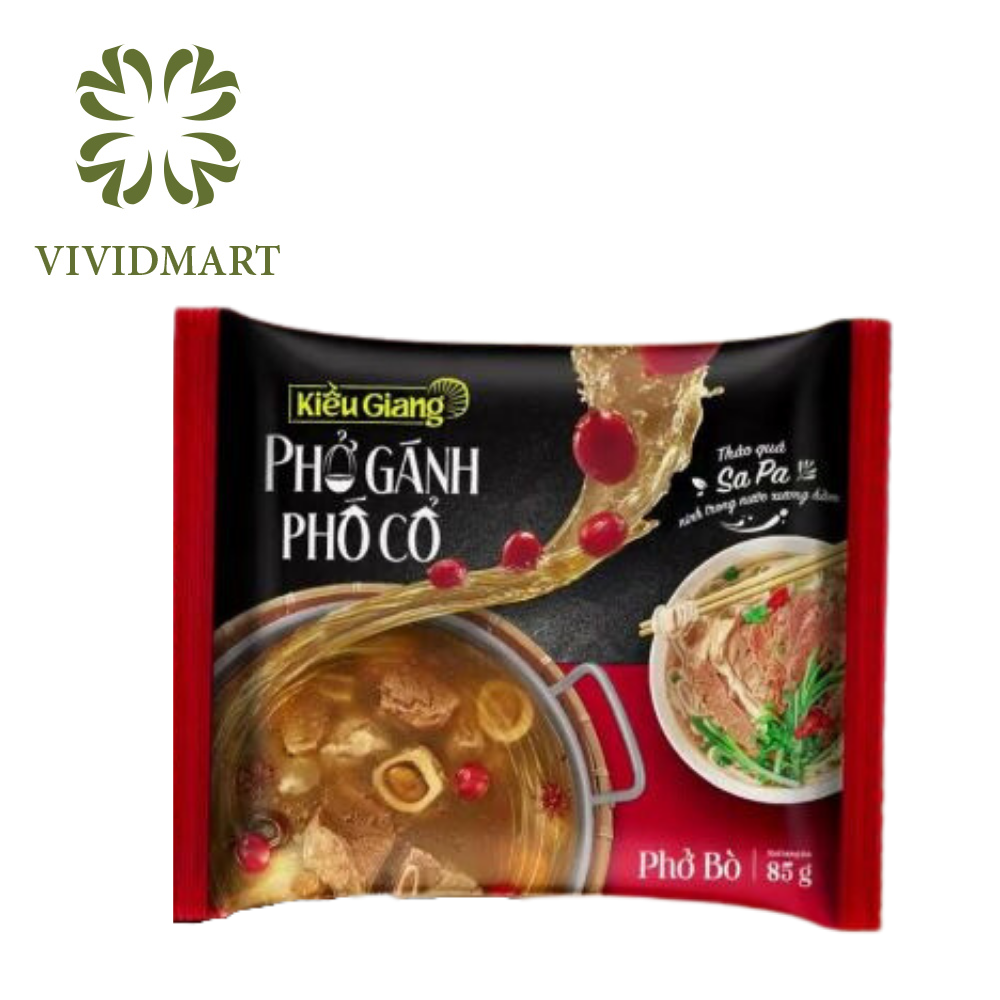 Phở gánh phố cổ kiều giang - phở bò có thịt thật - 85gr/gói - masan