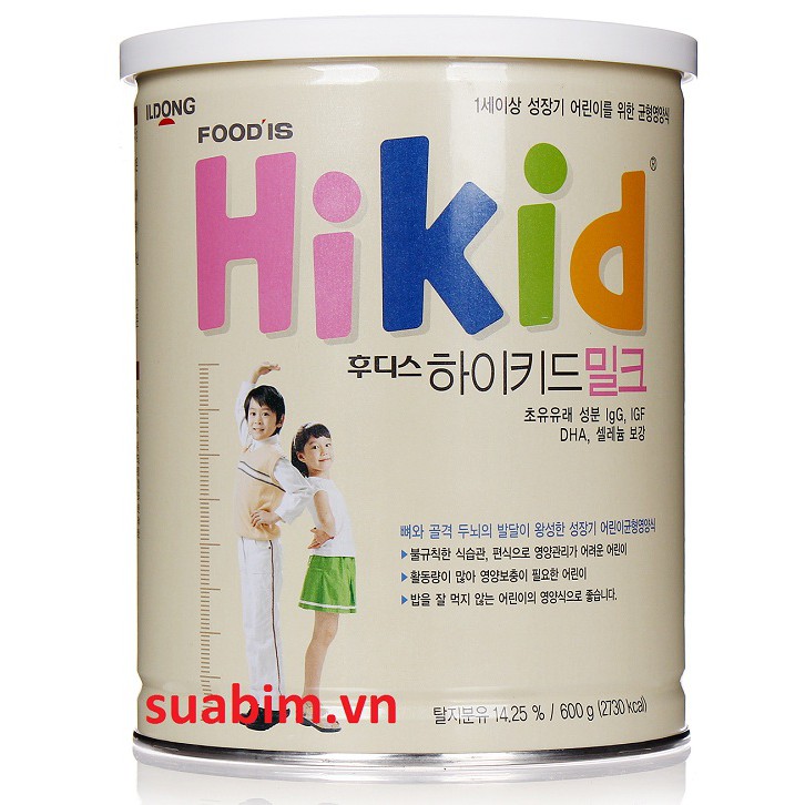 Sữa hikid vani 600g