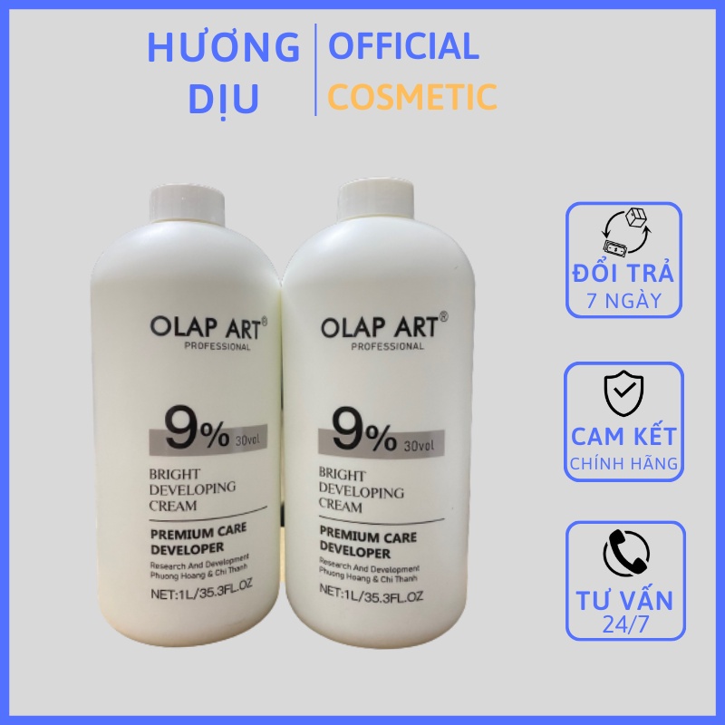 Oxy dung dịch trợ nhuộm olap colagen 1000ml đặc thơm không xót
