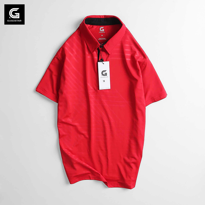[HCM]Áo Thun Nam Có Cổ Thể Thao G375 Thun Lạnh Poly Co Giãn 4 Chiều - GUGOSTAR - 5