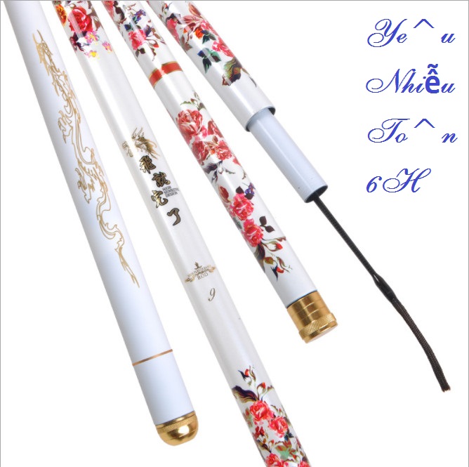 Cần câu tay Yêu Nhiễu Tôn 6H Tặng kèm Ngọn phu 3m6 4m5 5m4 6m3 7m2