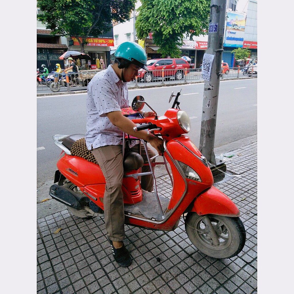 Ghế ngồi xe nozza - atila mới cho bé , ghế ga xếp sắt sơn tĩnh điện gấp gọn được